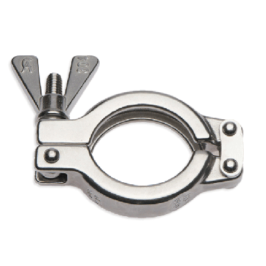 SH Clamp 304SS Single Bolt, Double Hinge 25.4mm