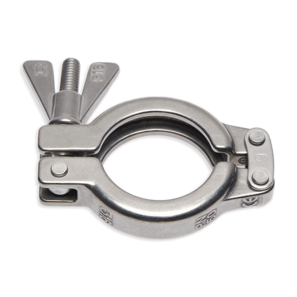 SH Safety Clamp 316 Wing Nut, Double Hinge